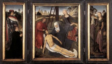 ハンス・メムリンク Painting - アドリアーン・レインズの三連祭壇画 1480年 オランダ ハンス・メムリンク